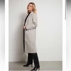 Kensington Single-Breasted Melton Coat